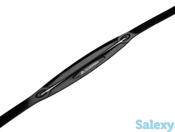 Ремешок для масок scorpena l, m, k, f чёрный силикон, фотография 1