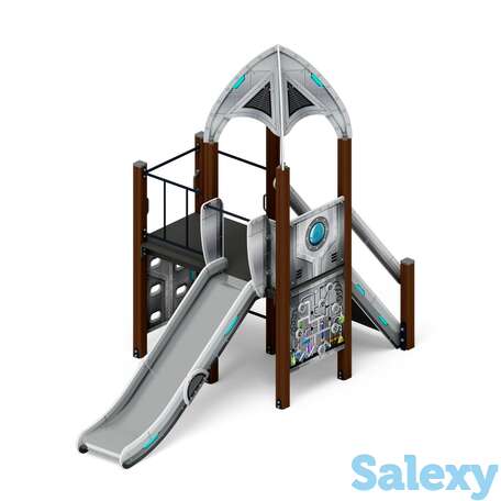 Детский игровой комплекс «космопорт (серый) » дик 2.14.08-01 н=1200, фотография 1