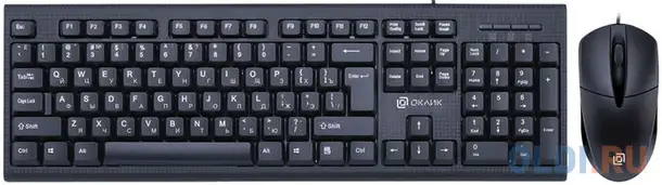Oklick 640m черный usb {клавиатура + мышь, клав:черный мышь:черный} [1102281], фотография 1
