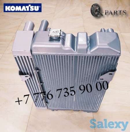 Радиатор в сборе, экскаватор погрузчик, Komatsu WB93, Komatsu WB97, фотография 2