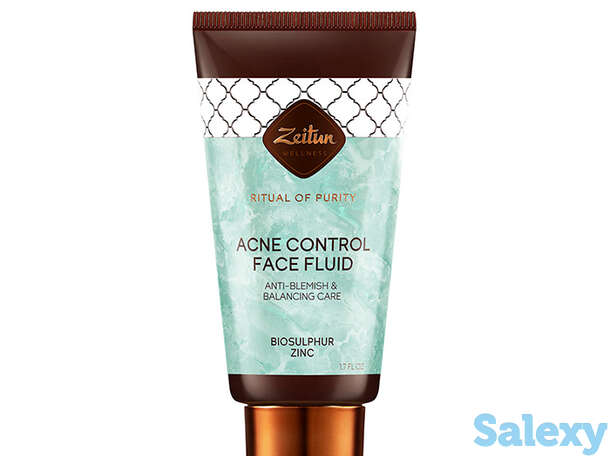 Крем-сыворотка для лица zeitun ritual of purity acne control facial fluid, фотография 1