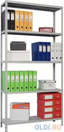 Стеллаж ms 200kd/100x50/4 (размеры внешние (вхшхг) 2000х1000х500 мм, 4 полки, с, фотография 1