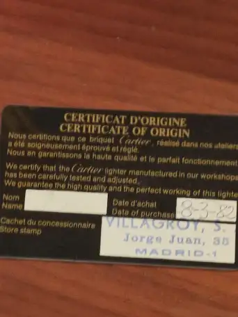 Винтаж 1982г Cartier позолоченная зажигалка, фотография 7