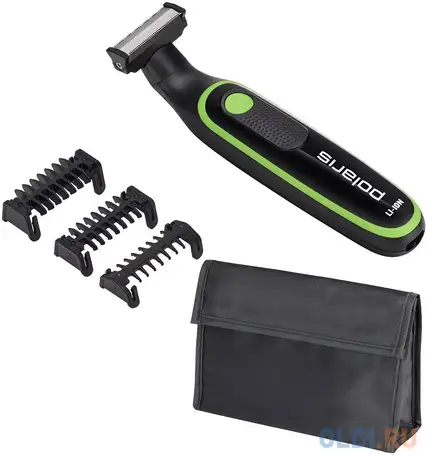 Триммер polaris phc 0303rb зелёный чёрный, фотография 1