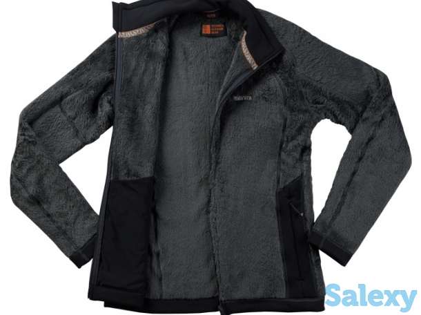 Куртка флисовая спортивная теплая сивера скарлат 2.0 порох/черная, фотография 6