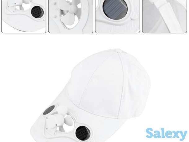 Кепка с вентилятором на 2х солнечных батареях., фотография 4