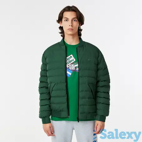 Мужская стёганная куртка lacoste на молнии, фотография 1
