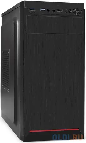 Корпус microatx exegate baa-114u2-aaa400 400 вт чёрный, фотография 1