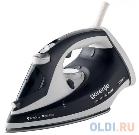 Утюг gorenje sih2200dgt 2200вт белый чёрный, фотография 1