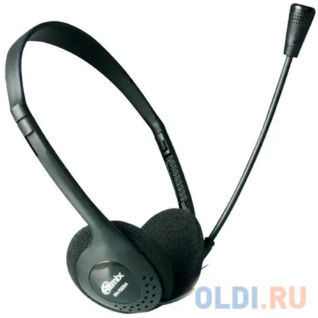 Гарнитура ritmix rh-512 чёрный,всенаправленый микрофон , 1,8м., фотография 1