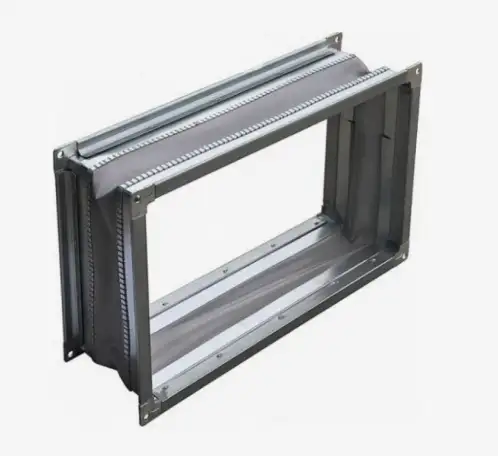 Вставка мягкая прямоугольная, Размеры 1: 100.-1250 мм, Размер 2: 100.-700 мм, L 0,15 мм, Соединение: фланцевое, фотография 1