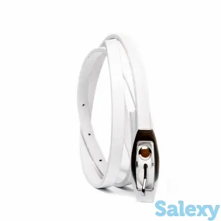 Ремень женский almeda white, фотография 1