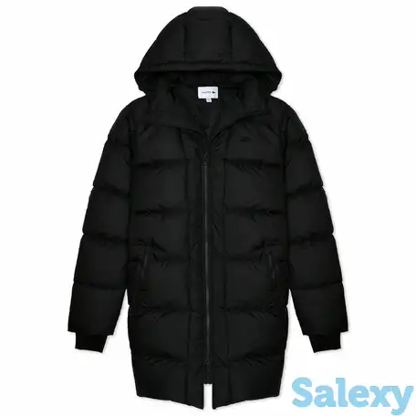 Мужская утеплённая куртка lacoste с отстёгивающимся капюшоном, фотография 1