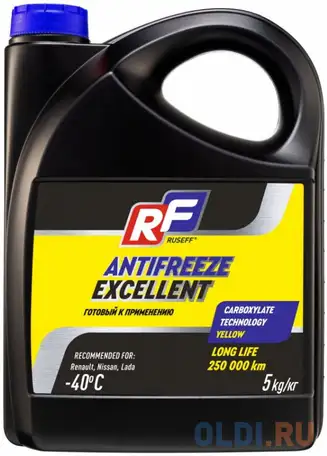 17372n ruseff антифриз antifreeze excellent oat (5кг), фотография 1