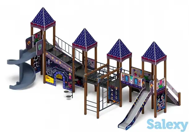 Детский игровой комплекс «замок» (пиксель) 2.18.10-03, фотография 1