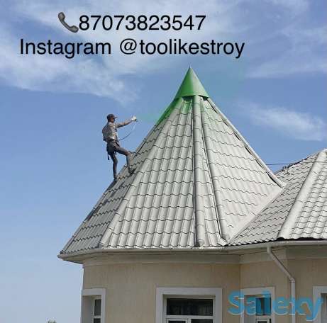 Покраска оцинкованной крыши, фотография 5