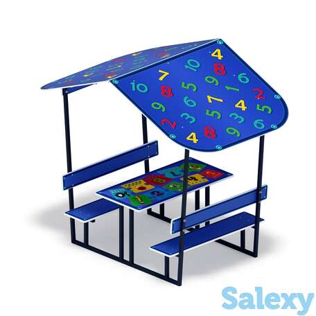 Столик детский с навесом арифметика мф 31.01.08-03, фотография 1