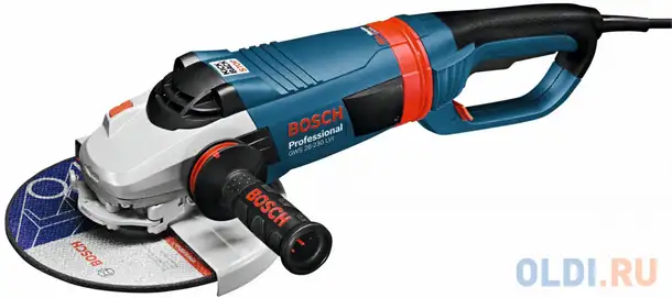 Углошлифовальная машина bosch gws 26-230 lvi 230 мм 2600 вт 0601895f04, фотография 1