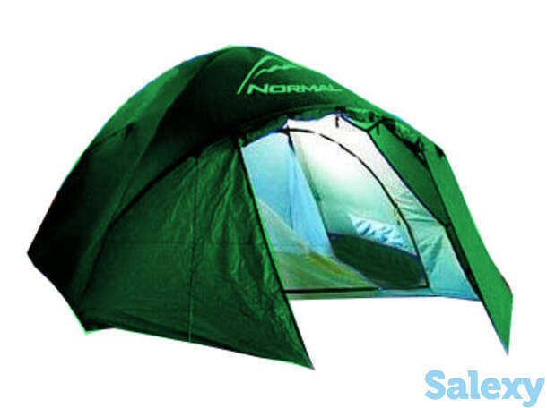 Палатка нормал лотос 2 зеленая (уценка, истёк срок хранения, гарантия 14 дней), фотография 1