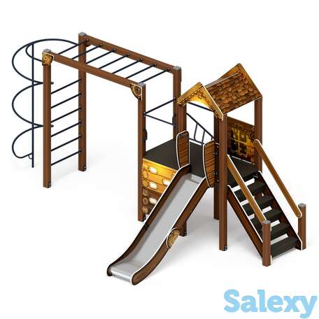 Детский игровой комплекс «играйте с нами (эко)» дик 2.01.1.08-02 h=1200, фотография 1