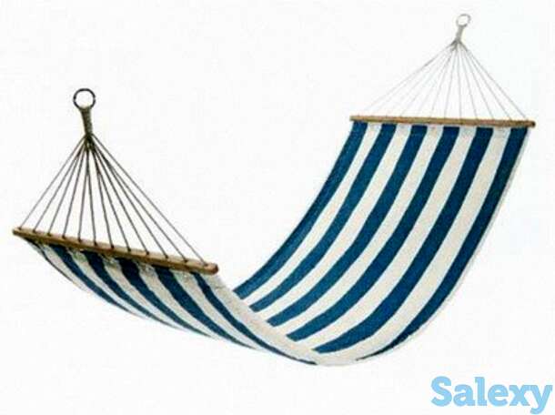 Гамак Kingcamp Canvas Hammock  С Планкой Blue, фотография 1
