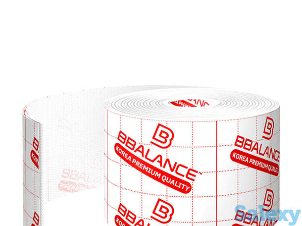 Подкладочный материал для кинезио тейпов bbtape (5см*10м), цвет #1 white | белая, фотография 1