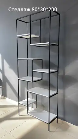 Стеллаж с металлическими ножками Woodhouse в стиле LOFT, фотография 5