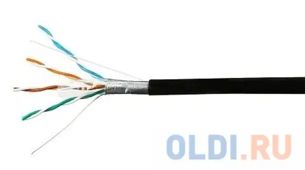 Skynet кабель ftp outdoor 4x2x0,51, медный, fluke test, кат.5e, однож., 100, фотография 1