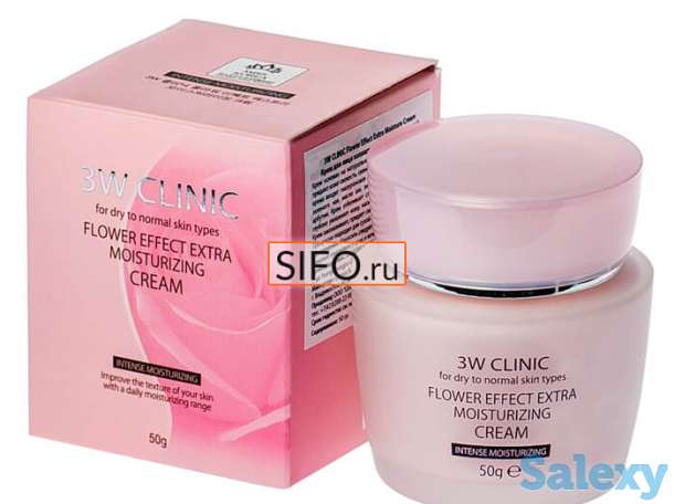 Крем для лица 3w clinic flower effect extra moisturizing cream, фотография 2