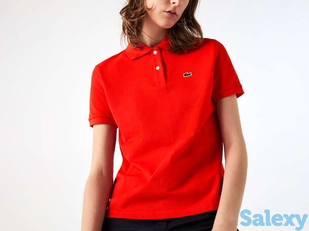 Женское поло lacoste classic fit из дыщащего хлопка peqie, фотография 1