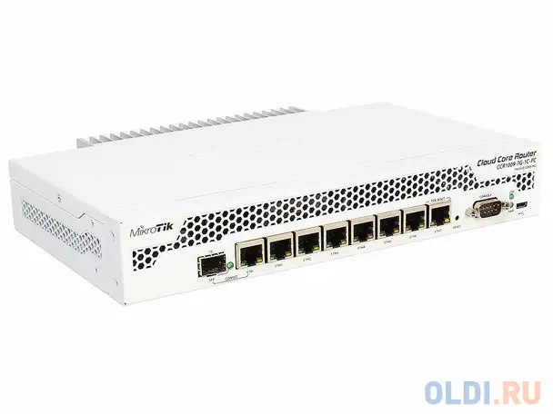 Маршрутизатор mikrotik ccr1009-7g-1c-pc cloud core router 1009-7g-1c-pc with tilera tile-gx9 cpu, фотография 1
