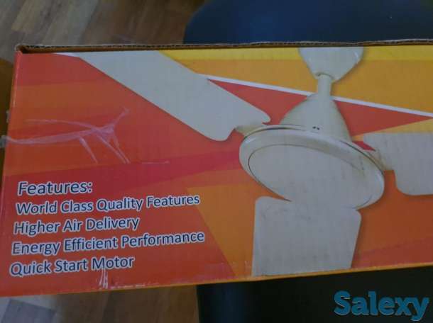 Потолочный премиум вентилятор офисного типа, производство Индия 140 см, фотография 4