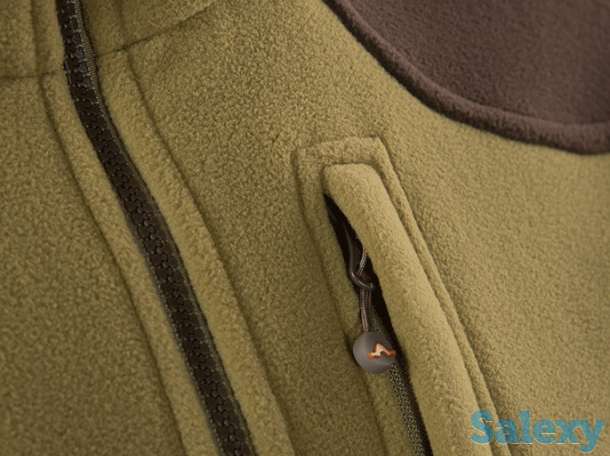 Куртка флисовая спортивная теплая сивера караган 2.0 олива/трюфель, фотография 4