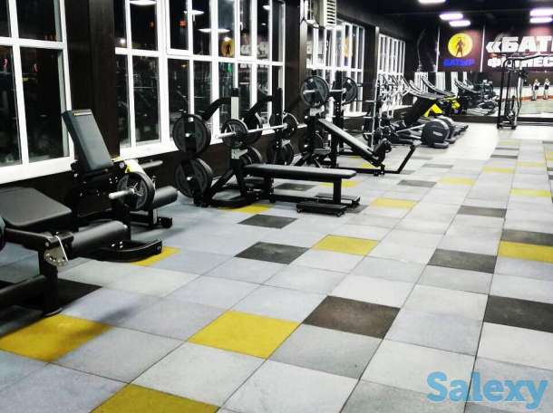 Рулонные резиновые покрытия, резиновая крошка, резиновая плитка, фотография 4