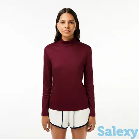 Женская хлопковая водолазка lacoste, фотография 1