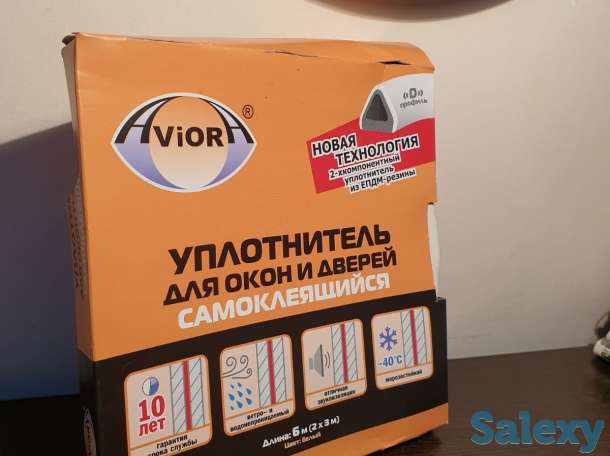 Уплотнитель для окон самоклеящийся Р профиль 6 метров, фотография 4