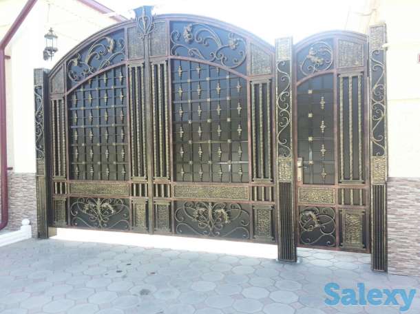 Ворота распашные кованные, фотография 3