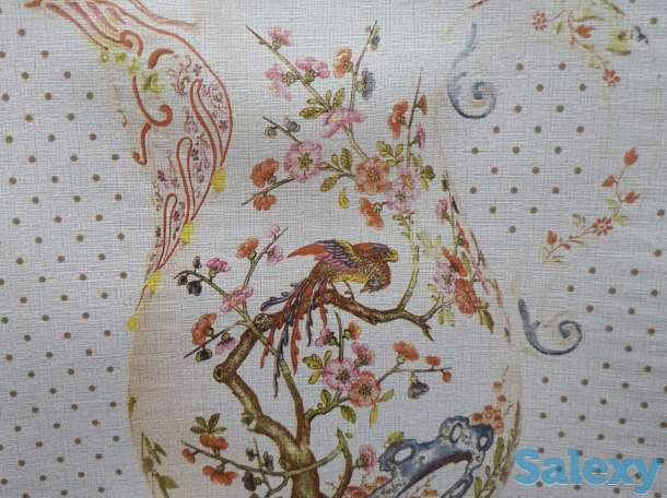 Скатерть клеенка декоративная столовая с цветами и вазами, фотография 3