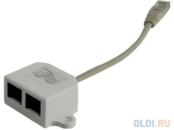 Разветвитель 5bites ly-sb026 rj45 t568a/t568b - 2xrj45 10/100base-t ly-sb26b-a, фотография 1