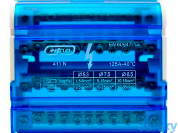 Шина нулевая в корпусе TTD 4х11N Энергия (синяя) , 50 шт, фотография 1