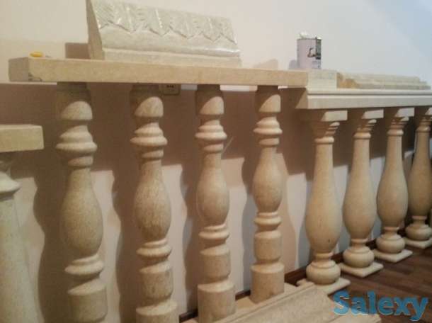 Балясины из гранита, мрамора и травертина в Алматы, фотография 3