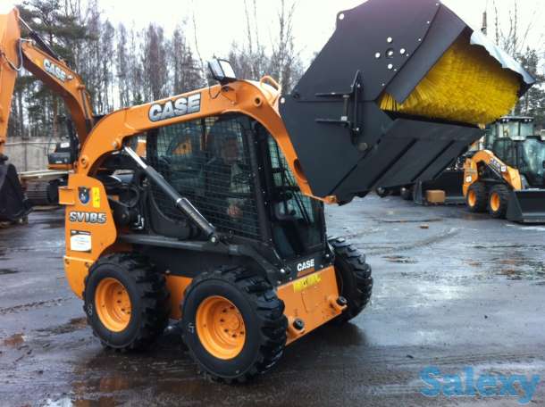 Щётка дорожная 156/173/188см на минипогрузчик, фотография 2