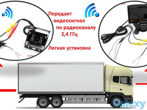 Продам беспроводной приемопередатчик видеосигнала для камеры заднего вида для грузовых автомобилей и автобусов, фотография 1