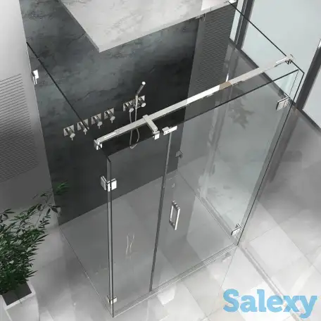 Стеклянные перегородки, Душевые кабины, Перила и ограждения Козырьки из стекла,, фотография 3