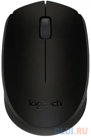 Мышь (910-004798) logitech wireless mouse b170, black, фотография 1