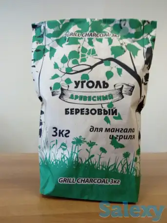 Уголь древесный для мангала 3 кг, фотография 1