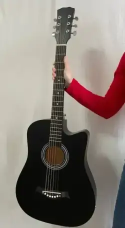 Акустическая гитара  Чехол, струны, ремень, каподастр в подарок, фотография 1