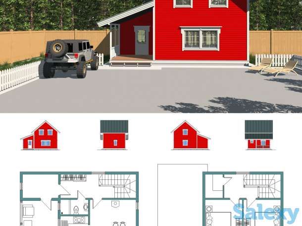 Дачные домики, загородные дома, фотография 3