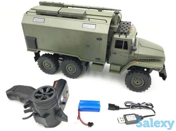 Радиоуправляемый военный грузовик 6WD Урал, фотография 1