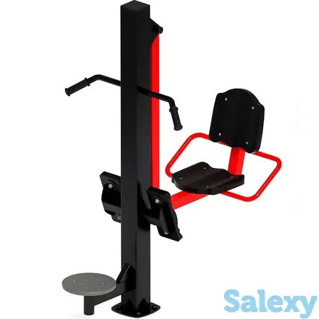 Жим ногами+твистер (красный) - уличный тренажер - ст 022-11, фотография 2